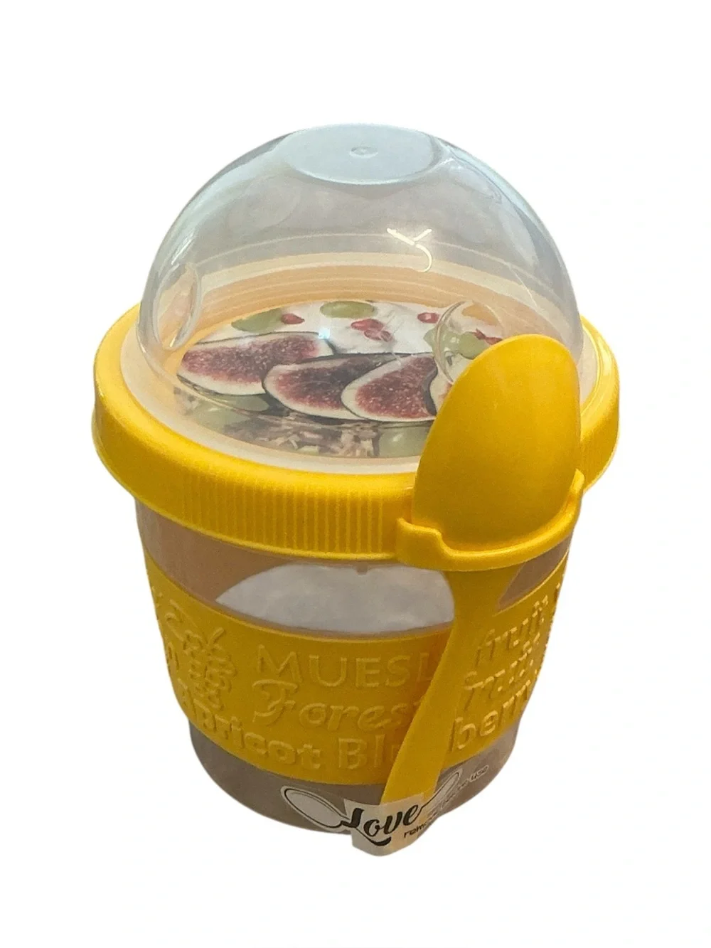 Fruit Yogurt Snack Cup with Spoon Set of 2